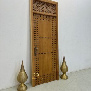 Amazigh Moorish Carved Cedar CUSTOM Door with Berber Traditional Style